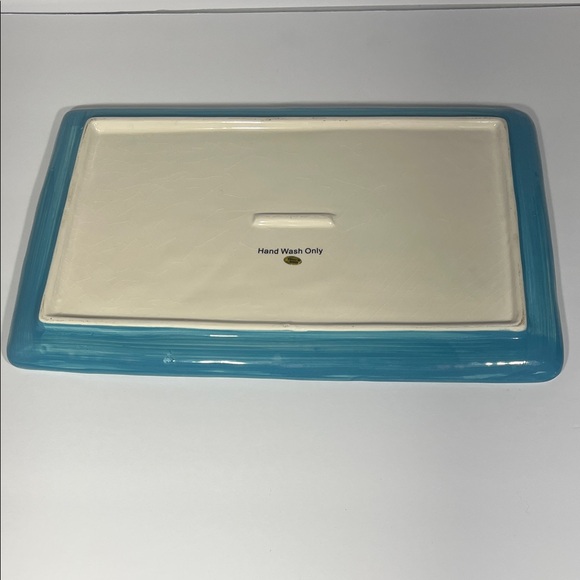 Vintage Looking Halloween Trick or Treat Rectangular Serving Plate 13x8 1/2 - Picture 2 of 5